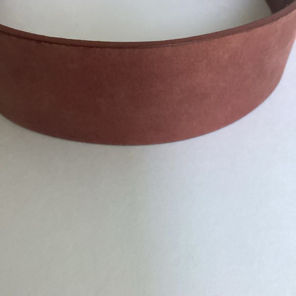 Linea Pelle Waist Belt Small Genuine Leather Horseshoe Buckle Brown - Picture 3 of 15